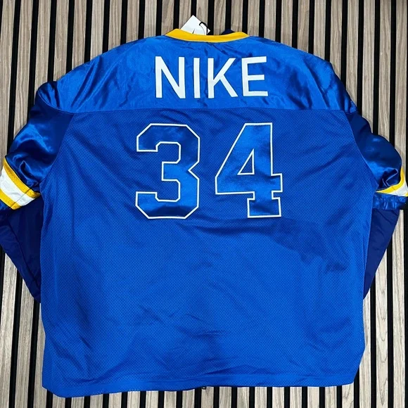 Nike x AMBUSH Football Jacket Deep Royal Blue Men's DX6916-455 NEW